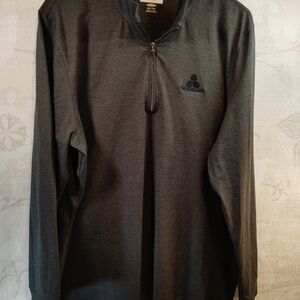 Greg Norman Collection Dark Grey Quarter-Zip Sweatshirt